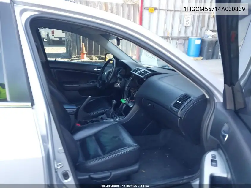 1HGCM55714A030839 2004 Honda Accord 2.4 Ex