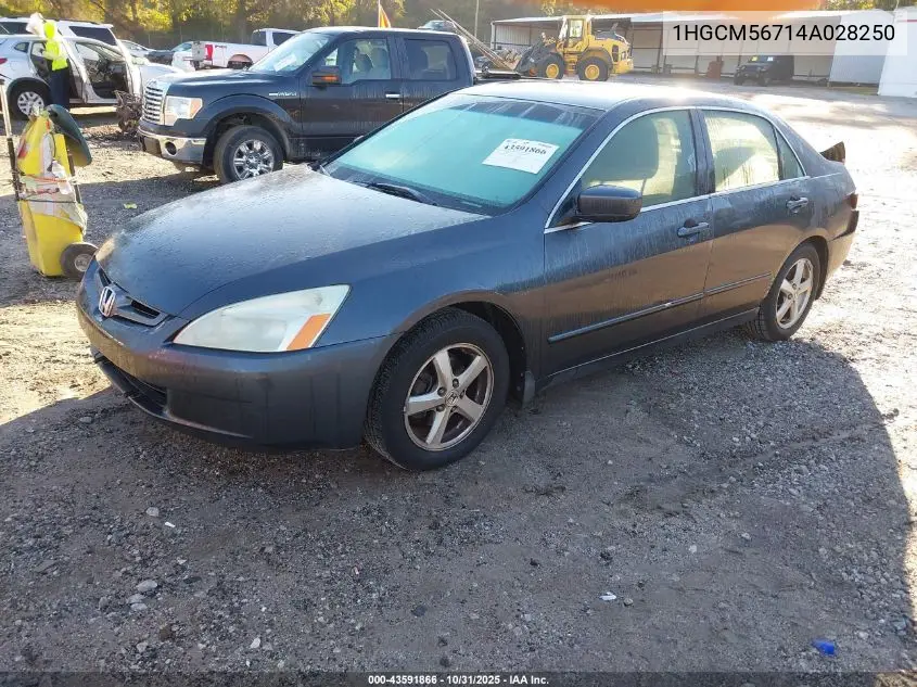 1HGCM56714A028250 2004 Honda Accord 2.4 Ex