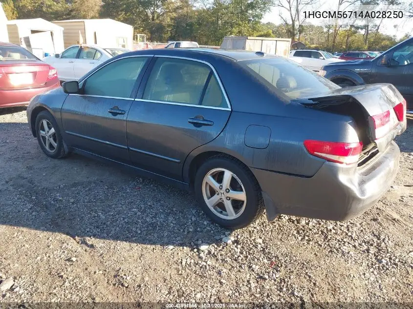 1HGCM56714A028250 2004 Honda Accord 2.4 Ex