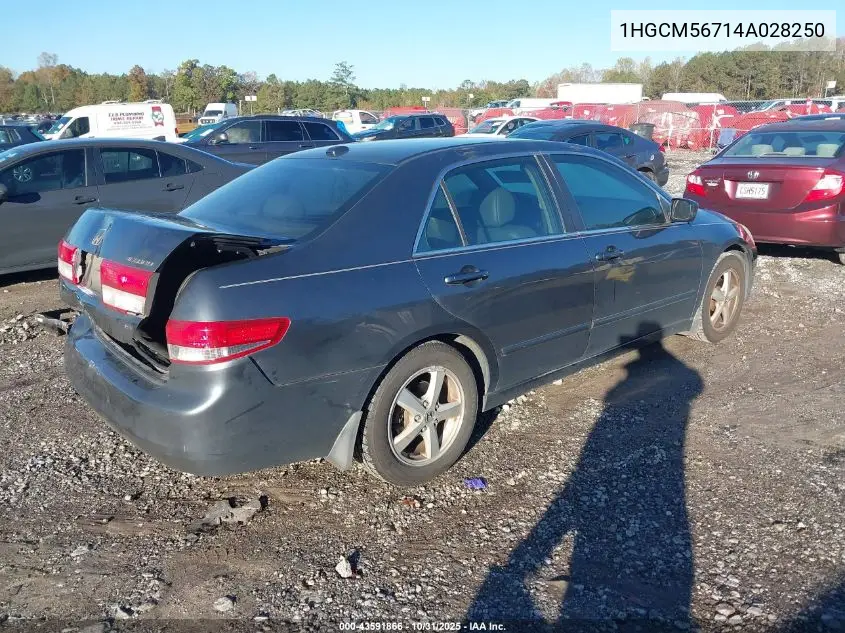 1HGCM56714A028250 2004 Honda Accord 2.4 Ex