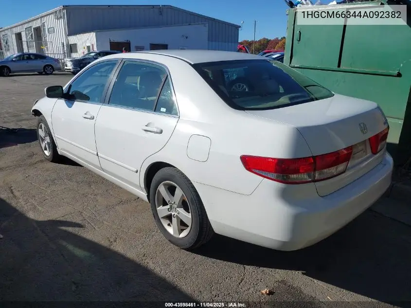 1HGCM66344A092382 2004 Honda Accord 3.0 Lx