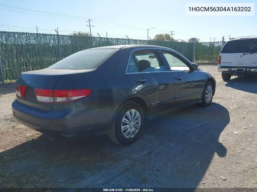 1HGCM56304A163202 2004 Honda Accord 2.4 Lx