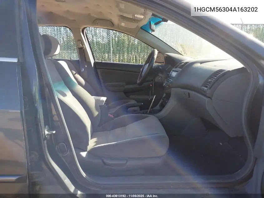 1HGCM56304A163202 2004 Honda Accord 2.4 Lx