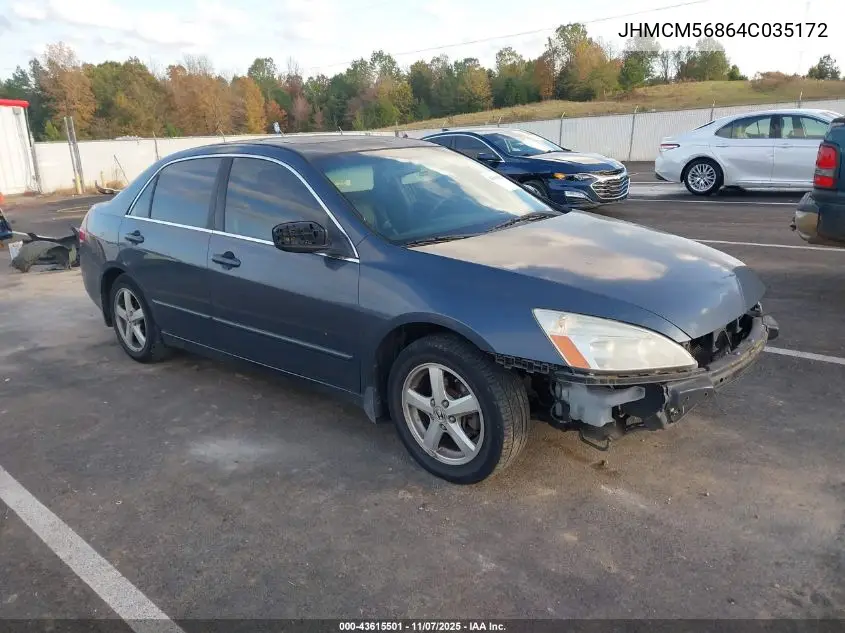JHMCM56864C035172 2004 Honda Accord 2.4 Ex