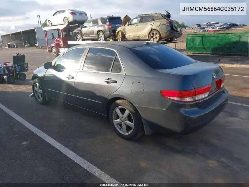 JHMCM56864C035172 2004 Honda Accord 2.4 Ex