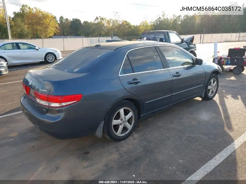 JHMCM56864C035172 2004 Honda Accord 2.4 Ex