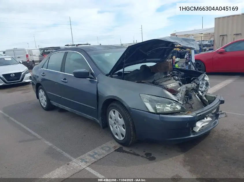 1HGCM66304A045169 2004 Honda Accord 3.0 Lx