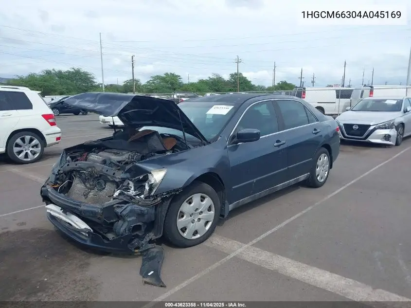1HGCM66304A045169 2004 Honda Accord 3.0 Lx