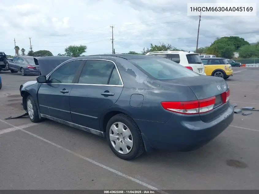 1HGCM66304A045169 2004 Honda Accord 3.0 Lx