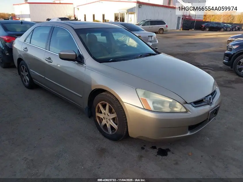 1HGCM66554A059974 2004 Honda Accord 3.0 Ex