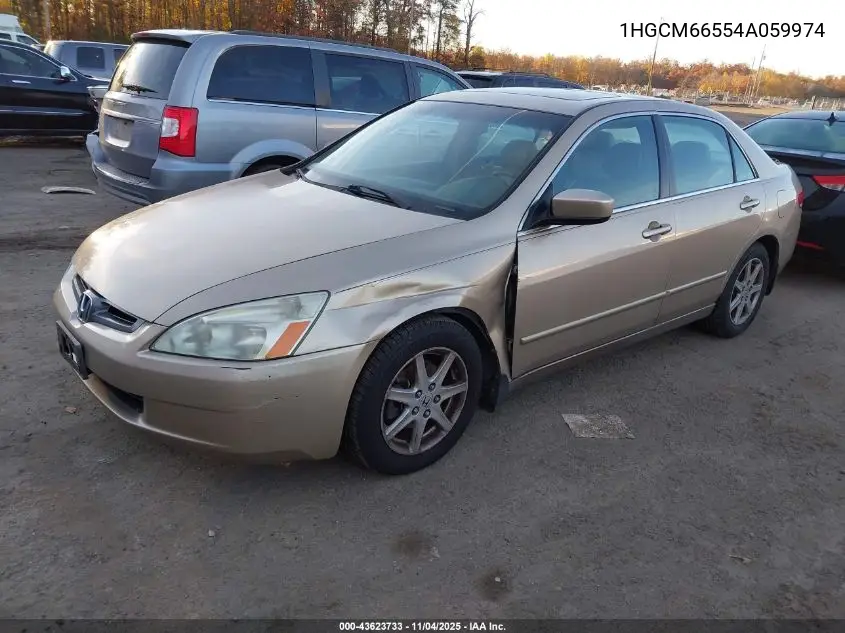 1HGCM66554A059974 2004 Honda Accord 3.0 Ex