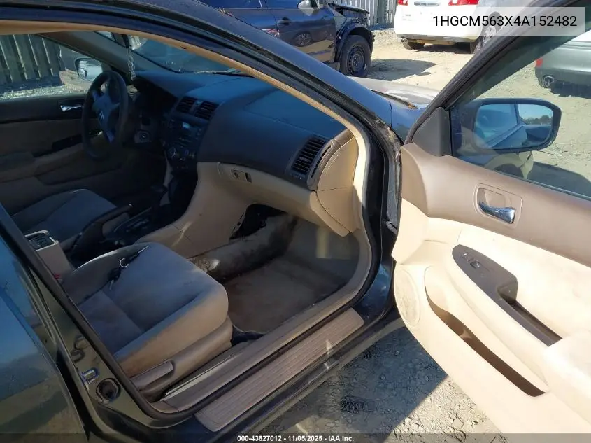 1HGCM563X4A152482 2004 Honda Accord 2.4 Lx