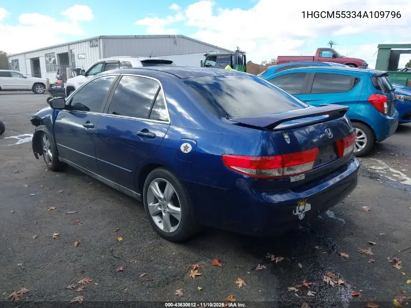 1HGCM55334A109796 2004 Honda Accord 2.4 Lx