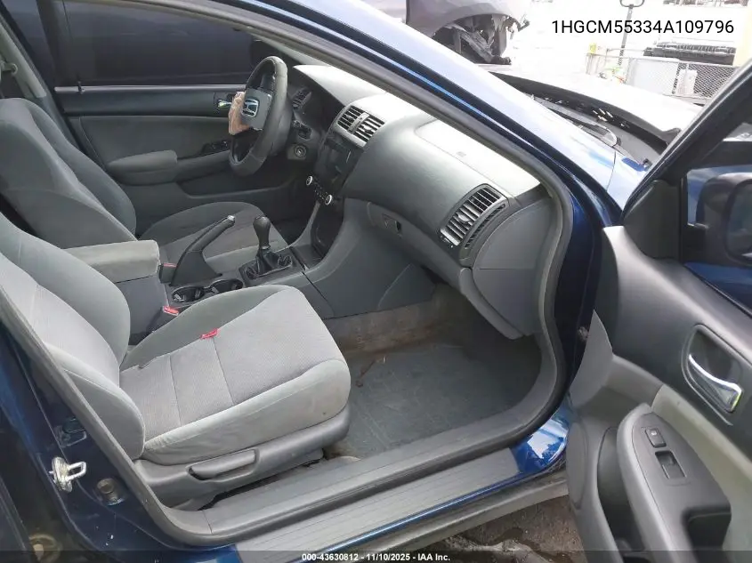 1HGCM55334A109796 2004 Honda Accord 2.4 Lx