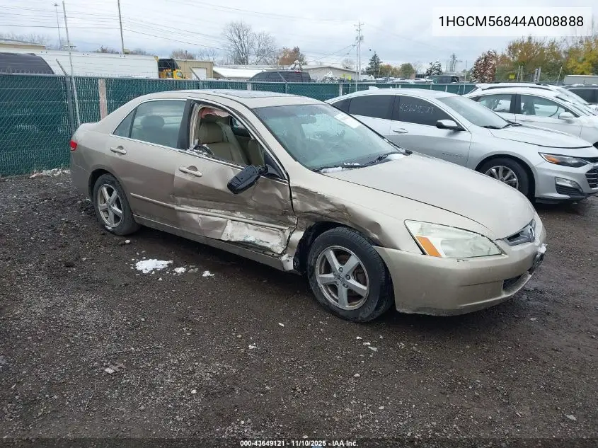 1HGCM56844A008888 2004 Honda Accord 2.4 Ex