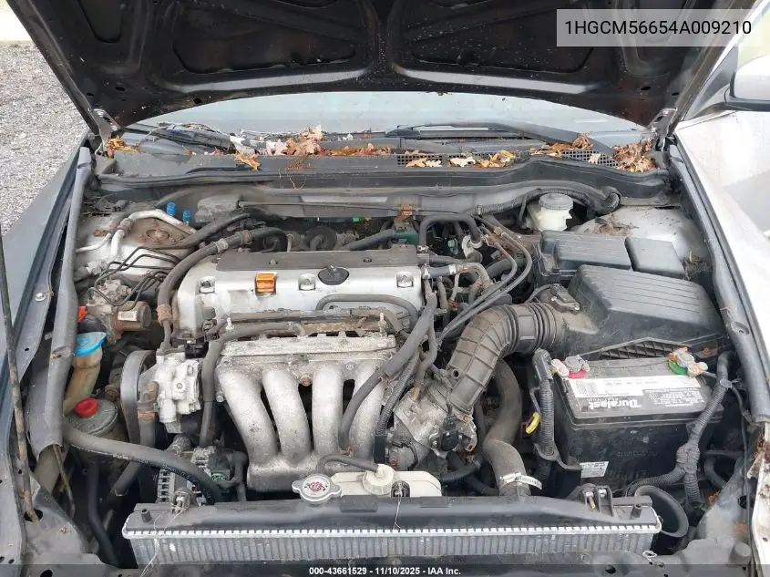 1HGCM56654A009210 2004 Honda Accord 2.4 Ex