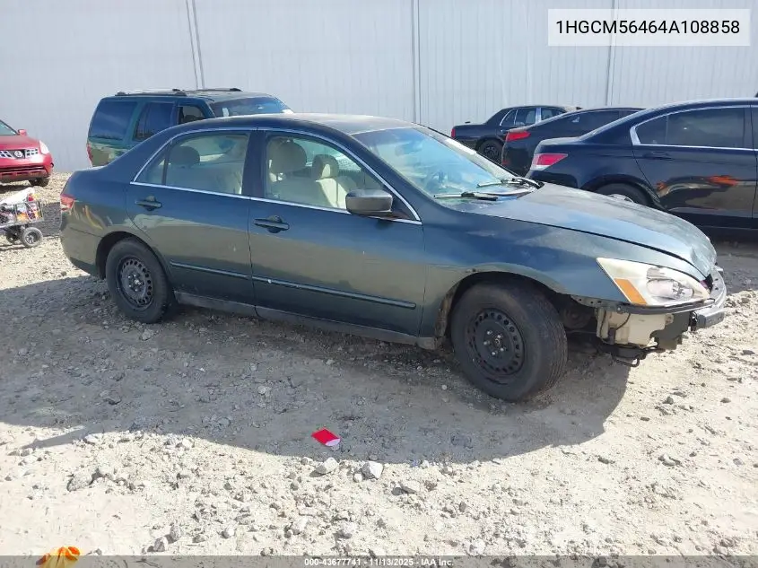 1HGCM56464A108858 2004 Honda Accord 2.4 Lx