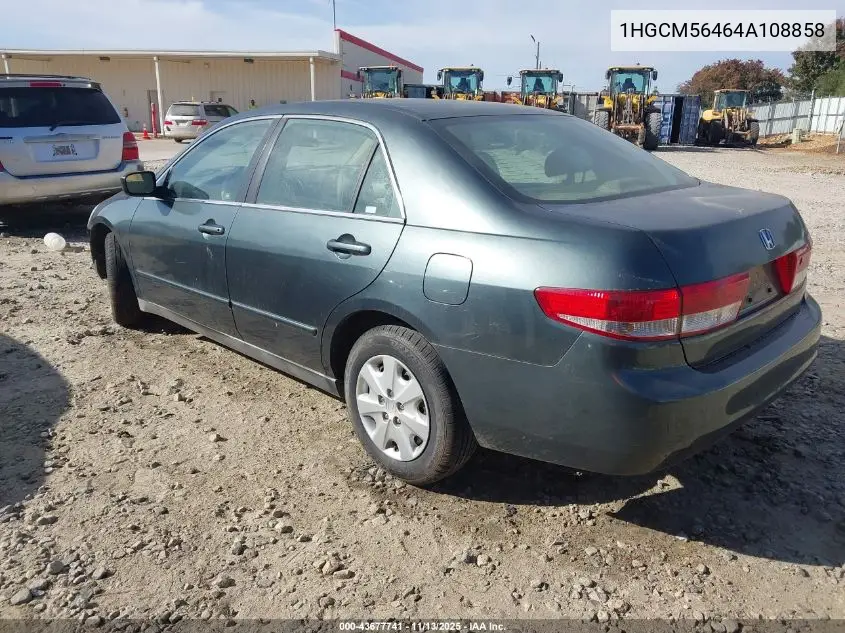 1HGCM56464A108858 2004 Honda Accord 2.4 Lx