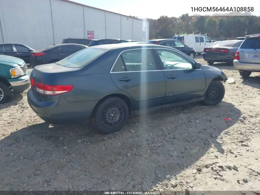 1HGCM56464A108858 2004 Honda Accord 2.4 Lx