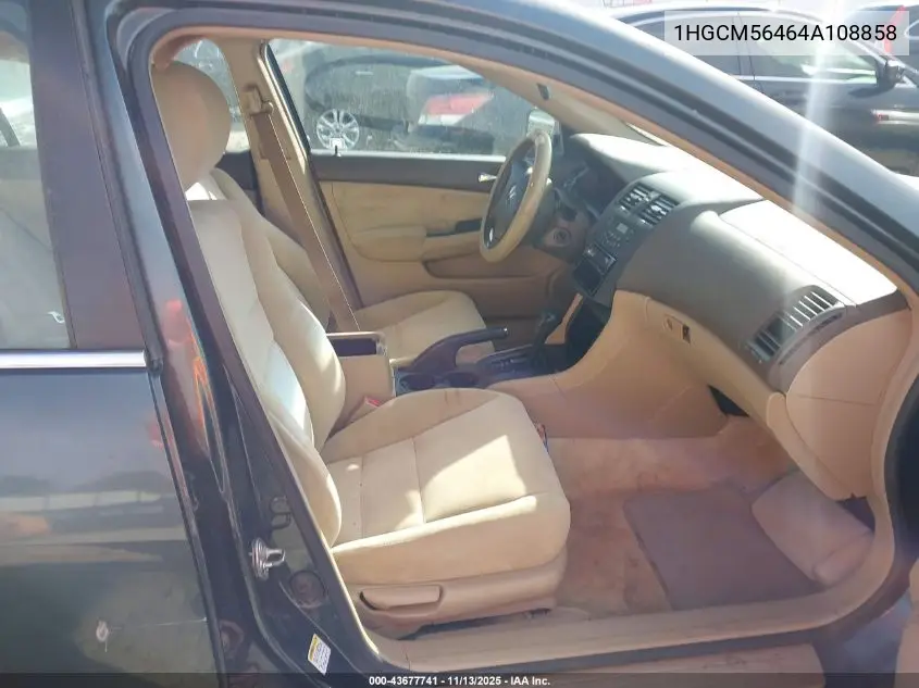 1HGCM56464A108858 2004 Honda Accord 2.4 Lx