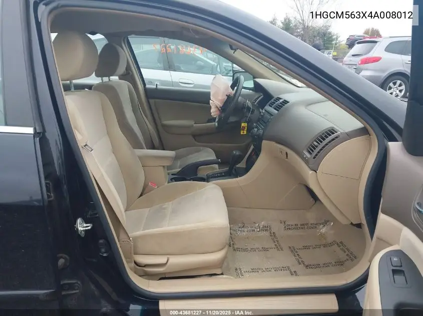 1HGCM563X4A008012 2004 Honda Accord 2.4 Lx