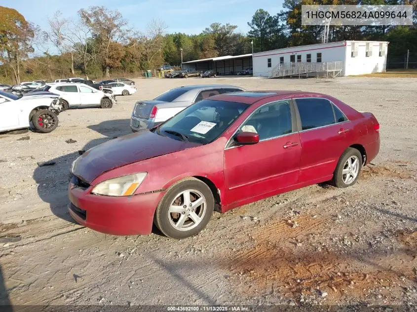 1HGCM56824A099644 2004 Honda Accord 2.4 Ex