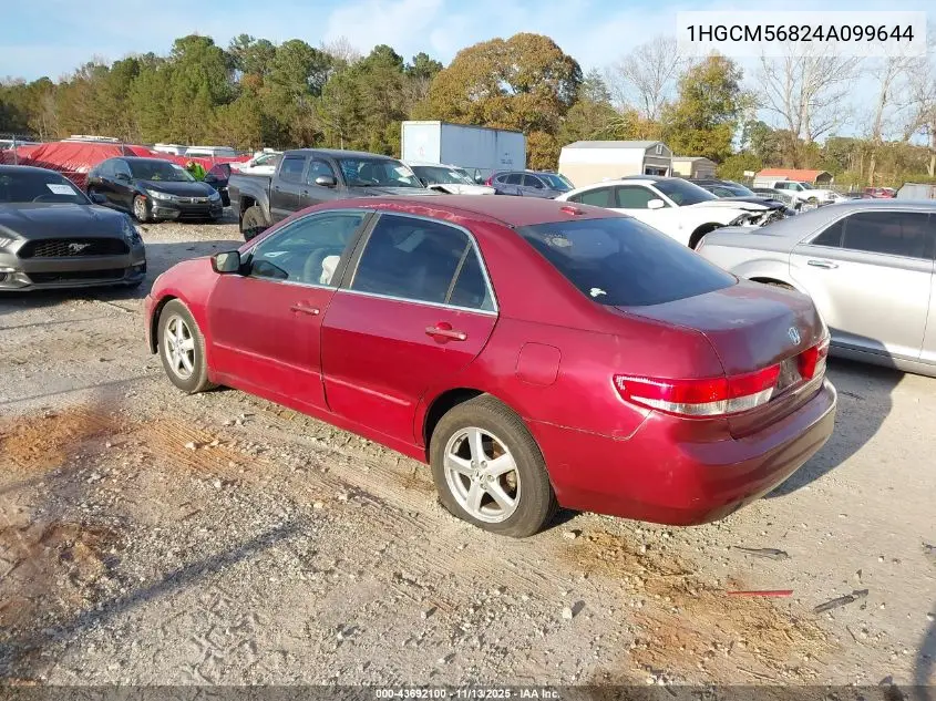 1HGCM56824A099644 2004 Honda Accord 2.4 Ex