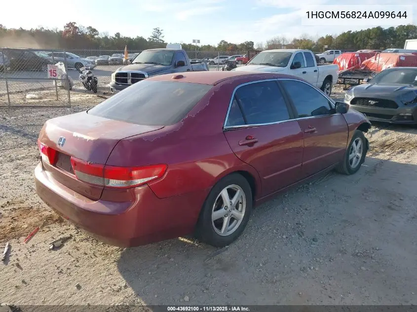 1HGCM56824A099644 2004 Honda Accord 2.4 Ex
