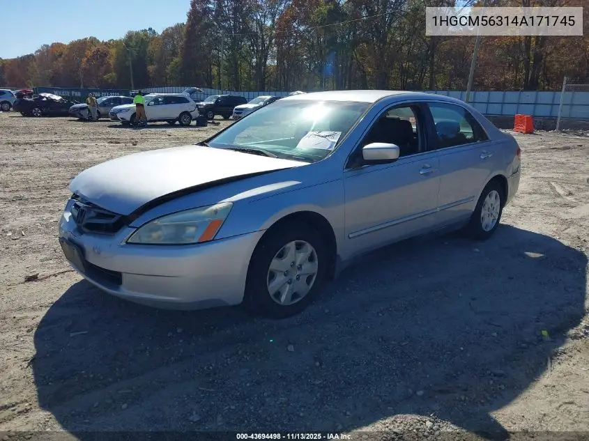 1HGCM56314A171745 2004 Honda Accord 2.4 Lx