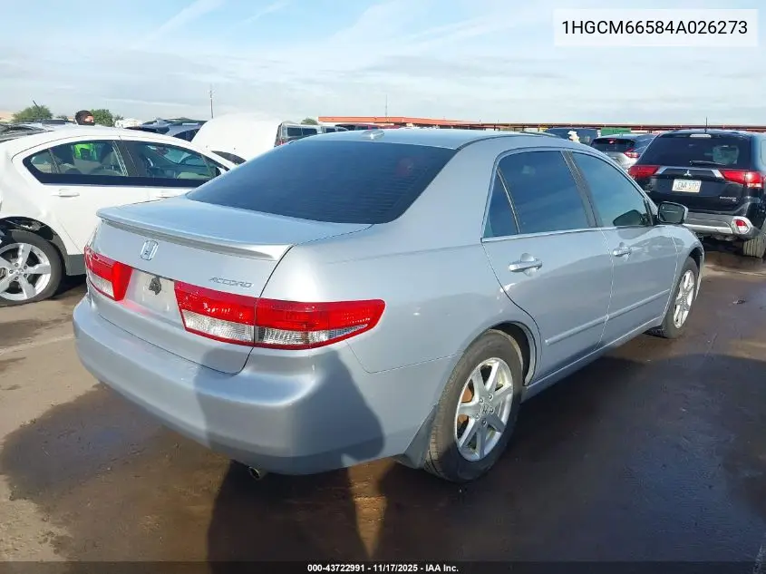 1HGCM66584A026273 2004 Honda Accord 3.0 Ex