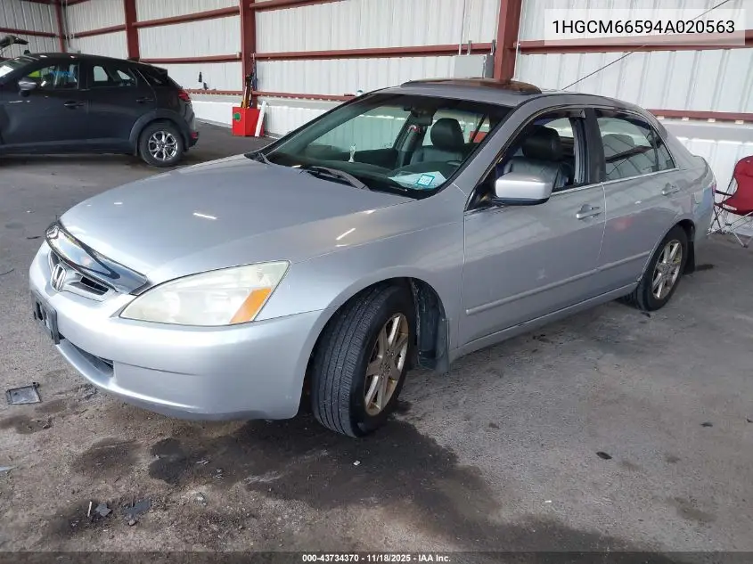 1HGCM66594A020563 2004 Honda Accord 3.0 Ex