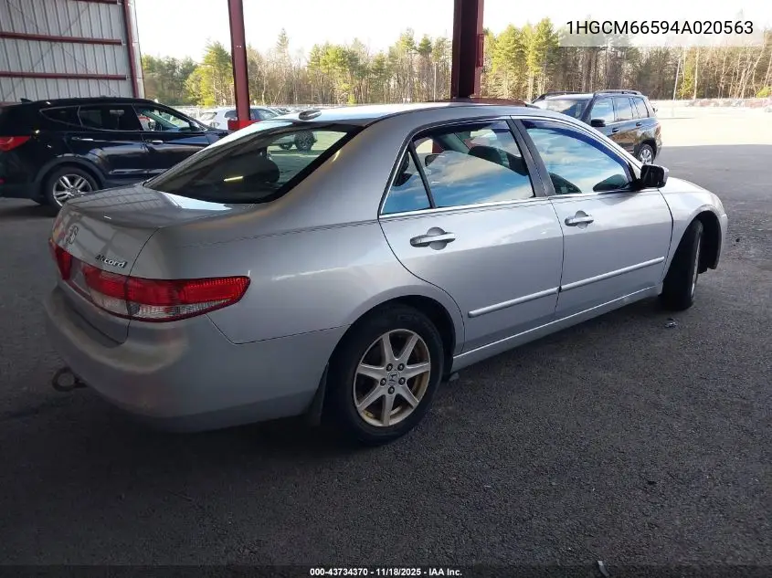 1HGCM66594A020563 2004 Honda Accord 3.0 Ex