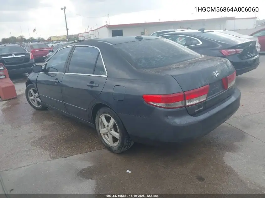 1HGCM56864A006060 2004 Honda Accord 2.4 Ex