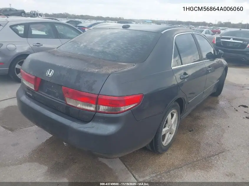 1HGCM56864A006060 2004 Honda Accord 2.4 Ex