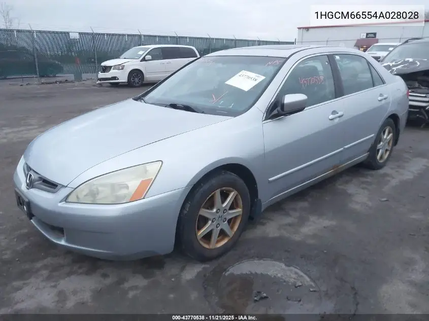 1HGCM66554A028028 2004 Honda Accord 3.0 Ex