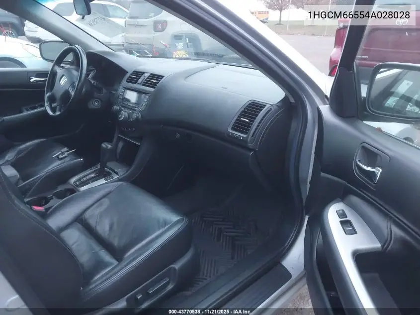 1HGCM66554A028028 2004 Honda Accord 3.0 Ex