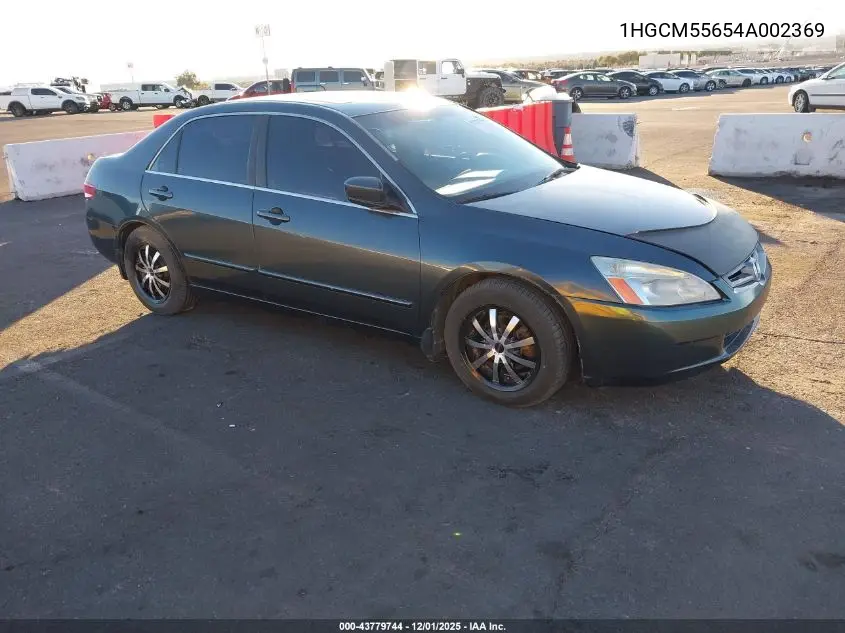 1HGCM55654A002369 2004 Honda Accord 2.4 Ex