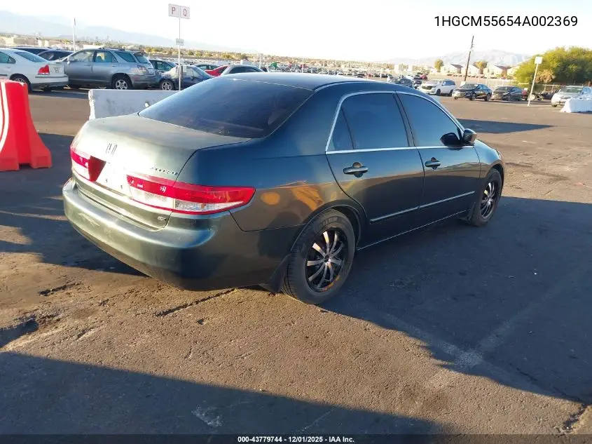 1HGCM55654A002369 2004 Honda Accord 2.4 Ex