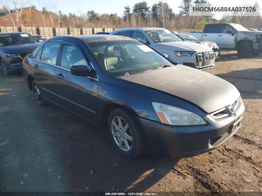 1HGCM66884A037526 2004 Honda Accord 3.0 Ex