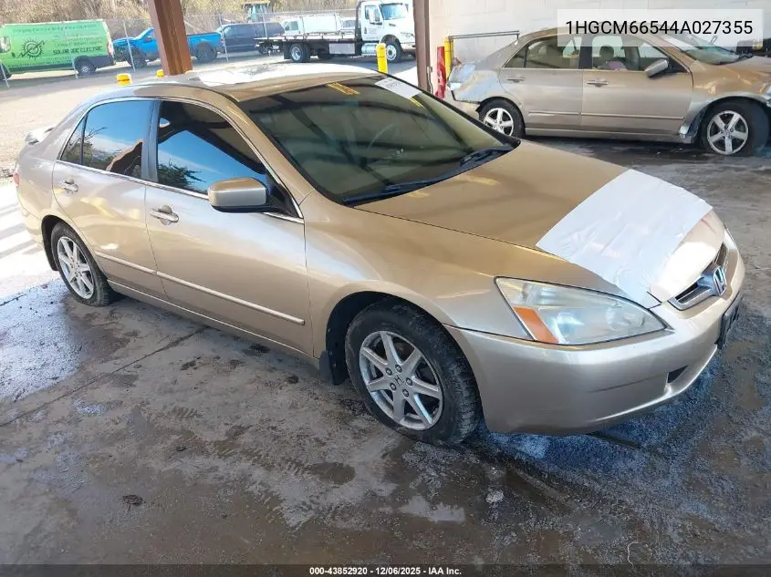 1HGCM66544A027355 2004 Honda Accord 3.0 Ex