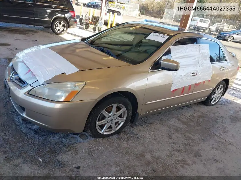 1HGCM66544A027355 2004 Honda Accord 3.0 Ex