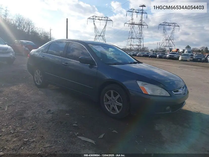 1HGCM66534A054403 2004 Honda Accord 3.0 Ex