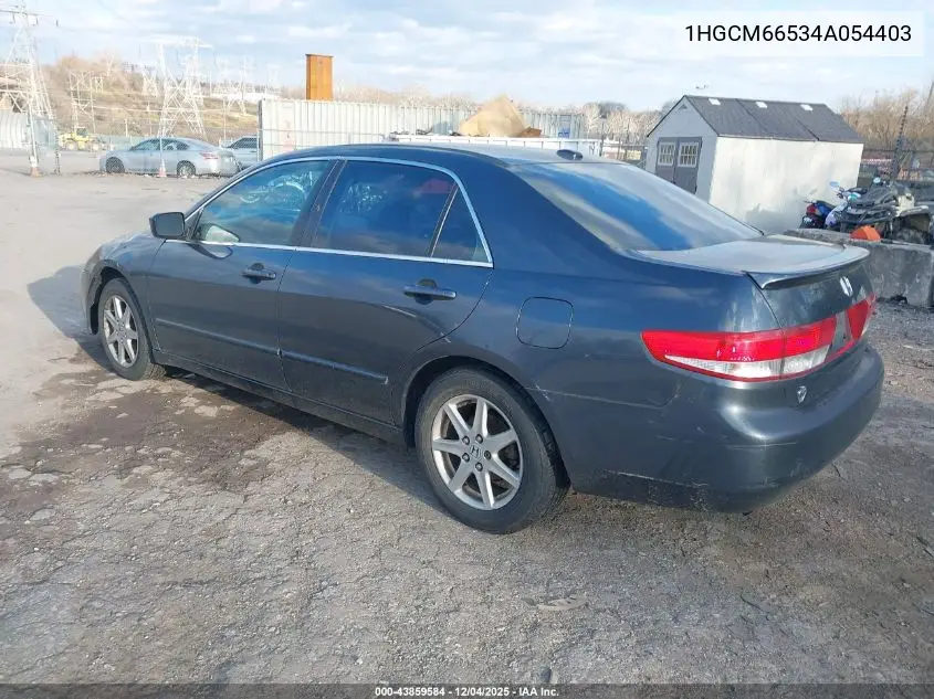 1HGCM66534A054403 2004 Honda Accord 3.0 Ex