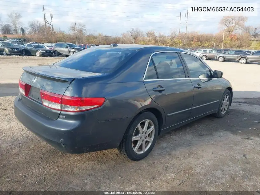 1HGCM66534A054403 2004 Honda Accord 3.0 Ex