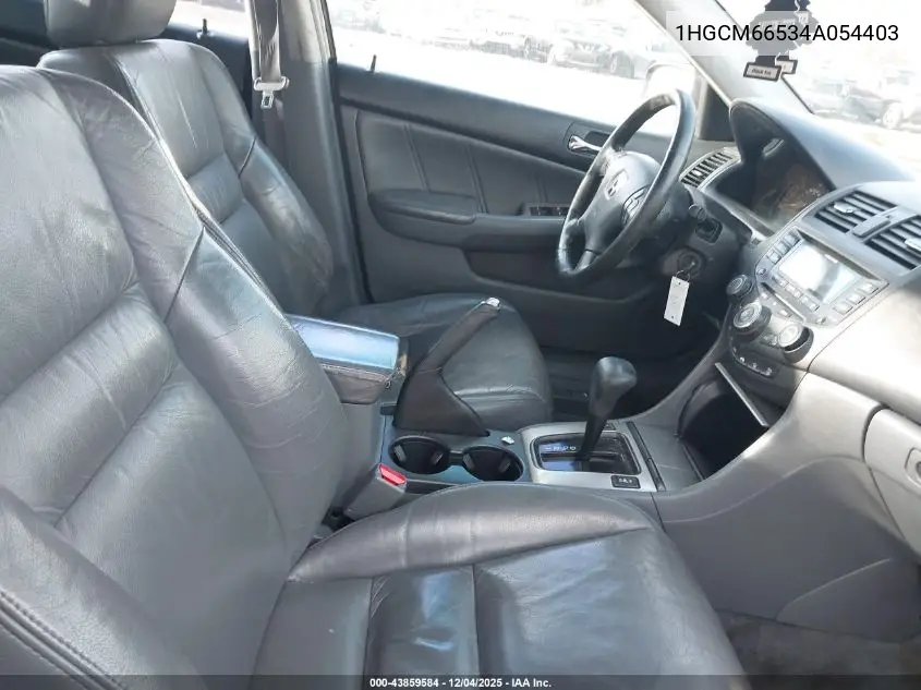 1HGCM66534A054403 2004 Honda Accord 3.0 Ex