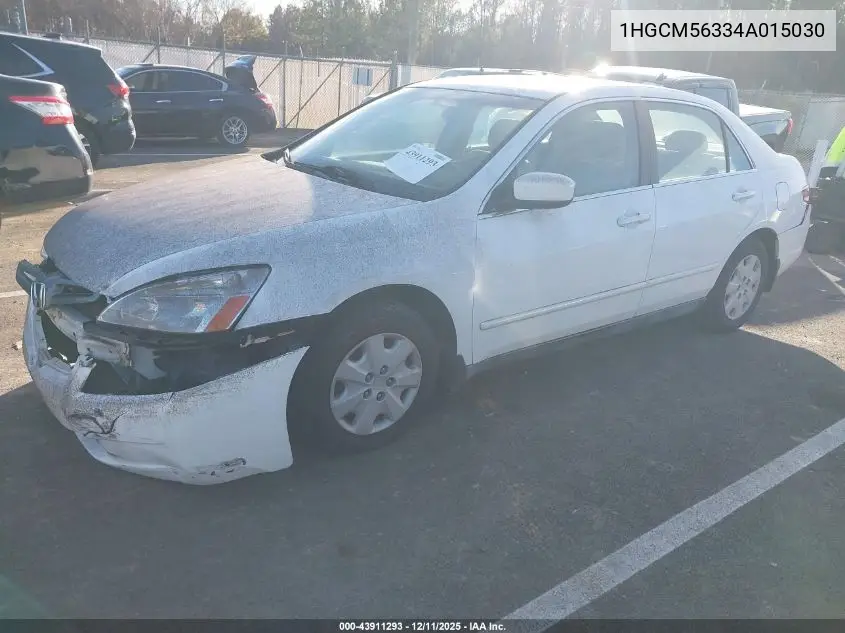 1HGCM56334A015030 2004 Honda Accord 2.4 Lx