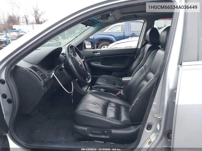 1HGCM66534A036449 2004 Honda Accord 3.0 Ex
