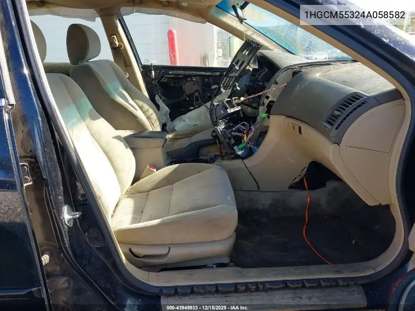 1HGCM55324A058582 2004 Honda Accord 2.4 Lx