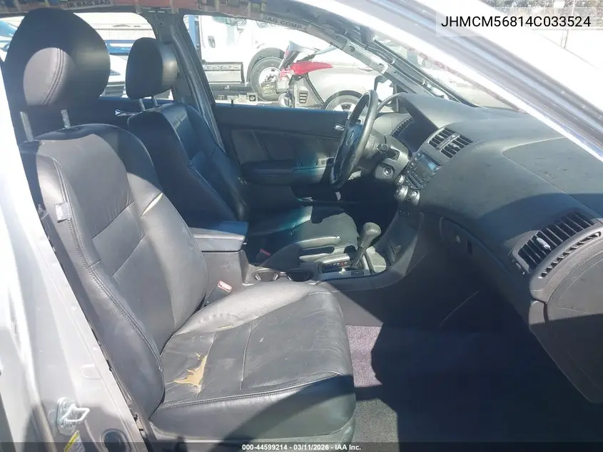 JHMCM56814C033524 2004 Honda Accord 2.4 Ex