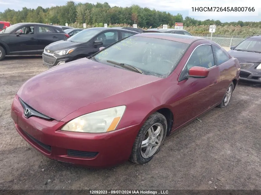 1HGCM72645A800766 2005 Honda Accord